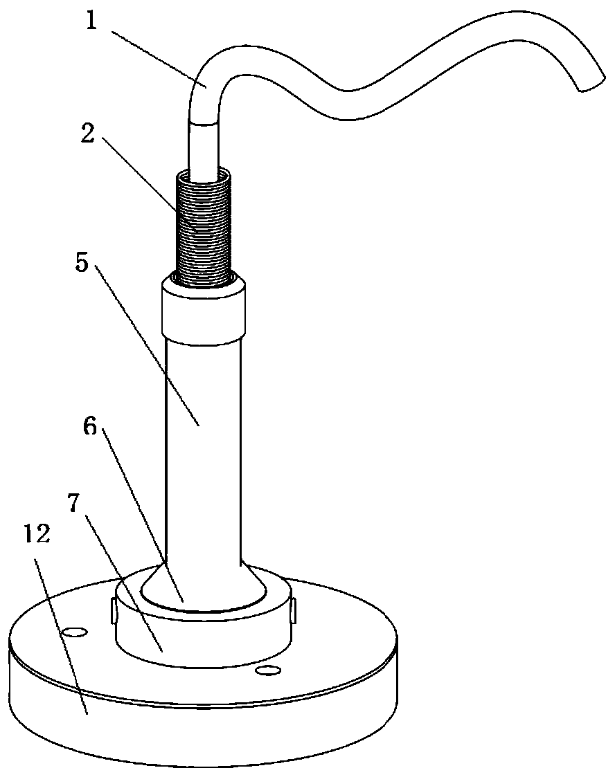 A high temperature resistant magnetic suction temperature sensor