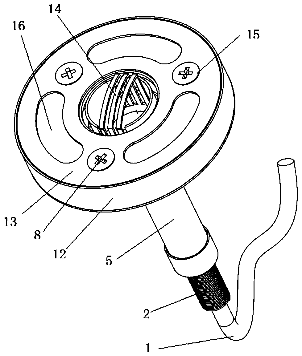 A high temperature resistant magnetic suction temperature sensor