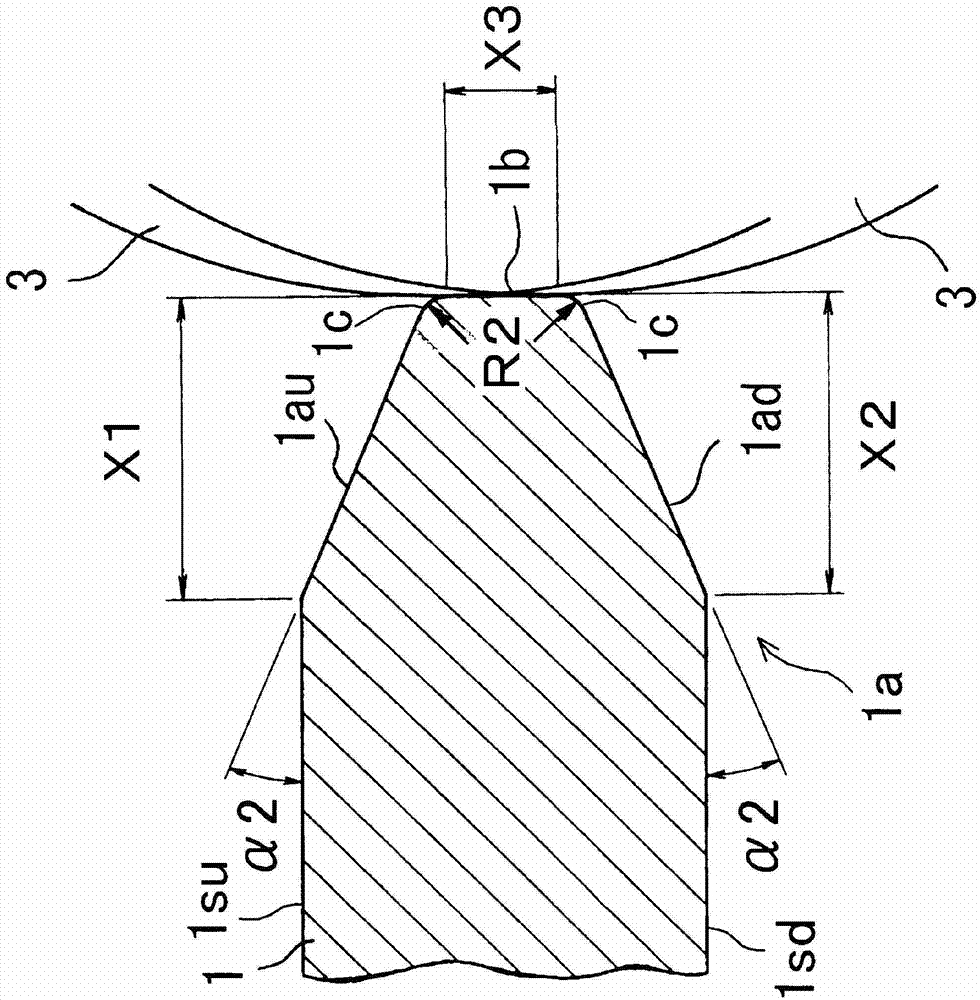 Method for chamfering wafer, apparatus for chamfering wafer, and jig for adjusting angle of grindstone