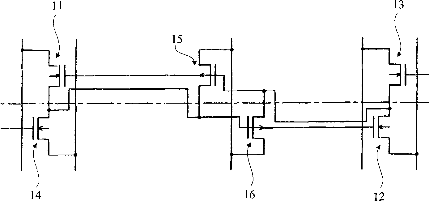 Method for measuring MOS transistor dismatching features, territory pattern and forming method thereof