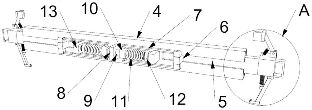 A light-duty cargo box hoisting jaw structure for storage