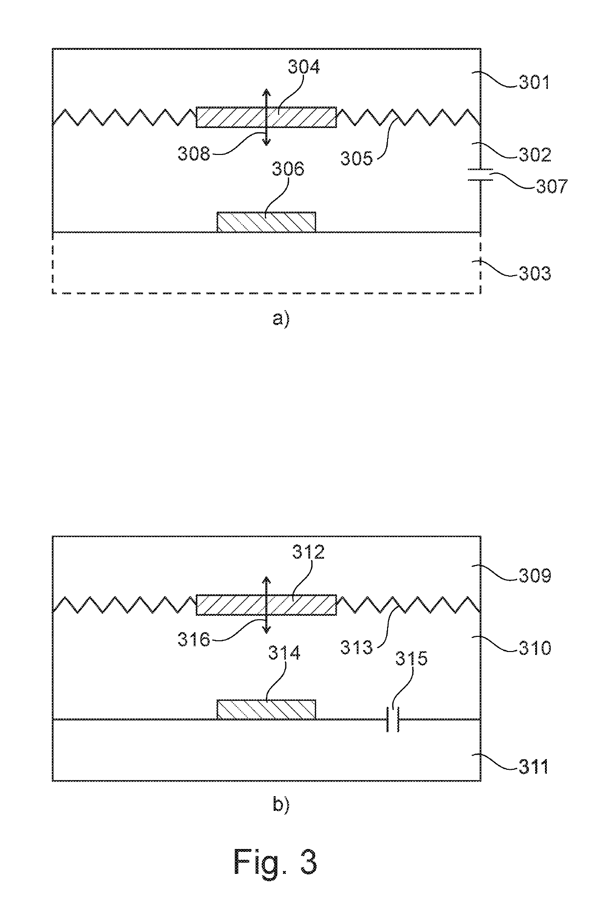 Vibration sensor with low-frequency roll-off response curve