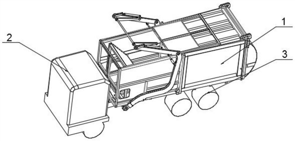 Garbage bin fixing mechanism for garbage transport vehicle