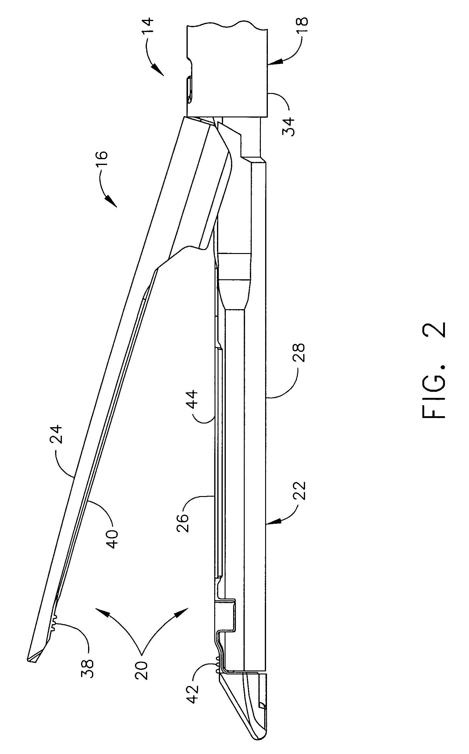 Surgical stapling instrument having end effector gripping surfaces