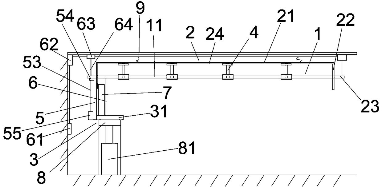 A liftable grape trellis for patio