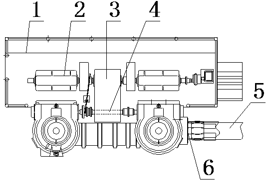 Clutch device and adjustment method for roll adjustment on blanking machine