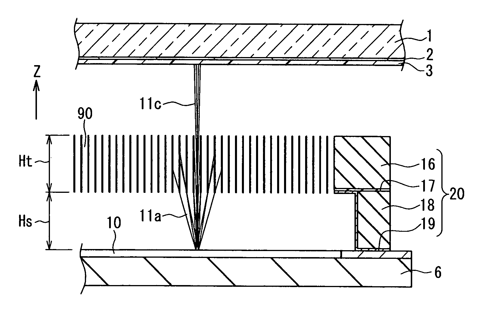 Mesh structure and field-emission electron source apparatus using the same