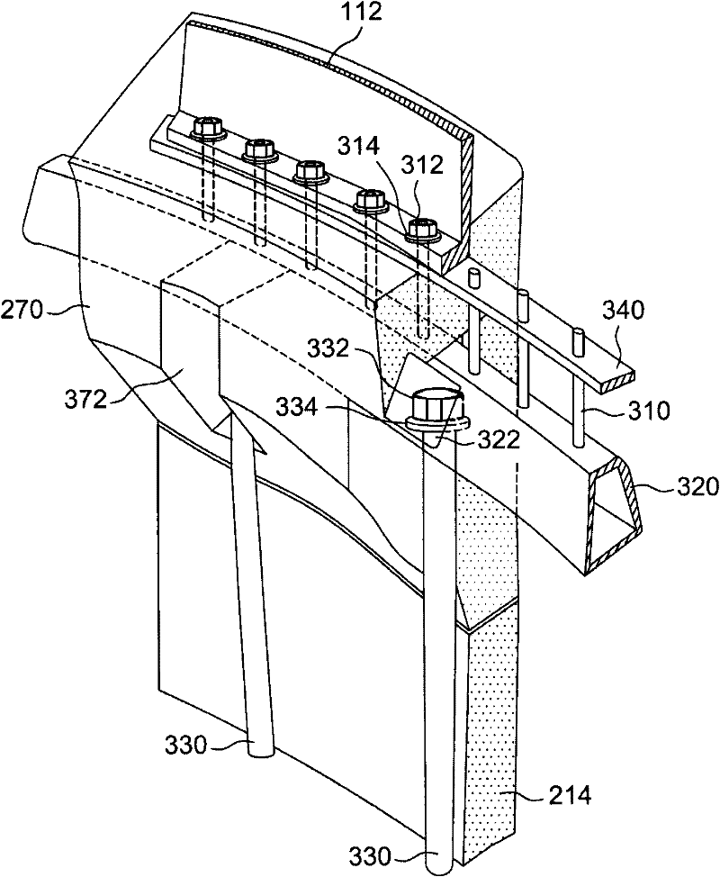 Tower with adapter section