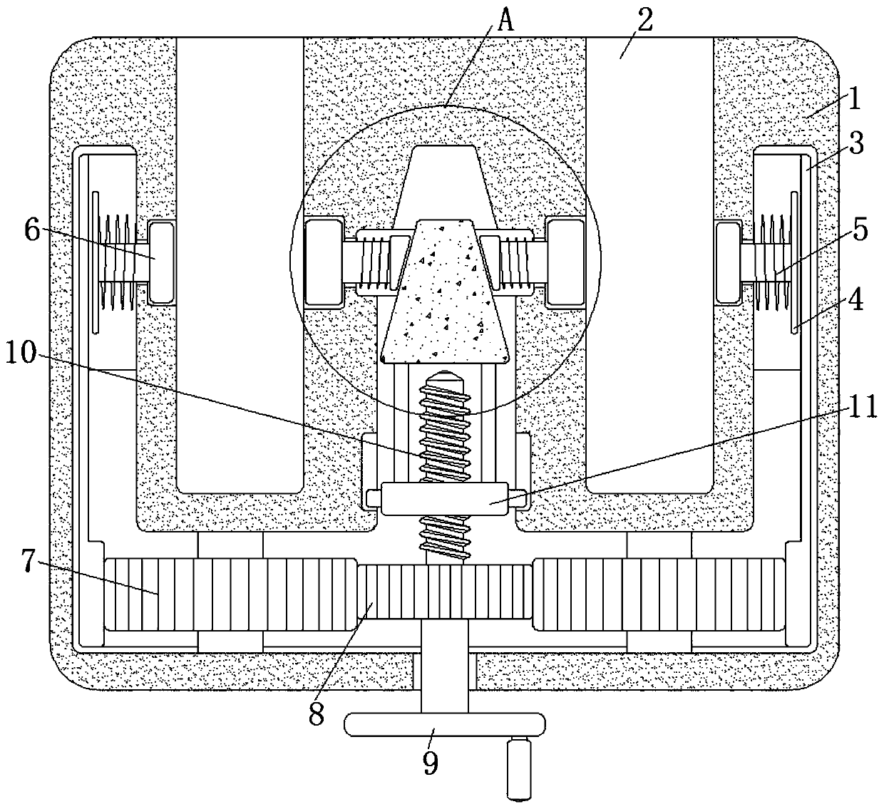 Galvanized steel pipe special clamp capable of realizing simultaneous internal and external clamping