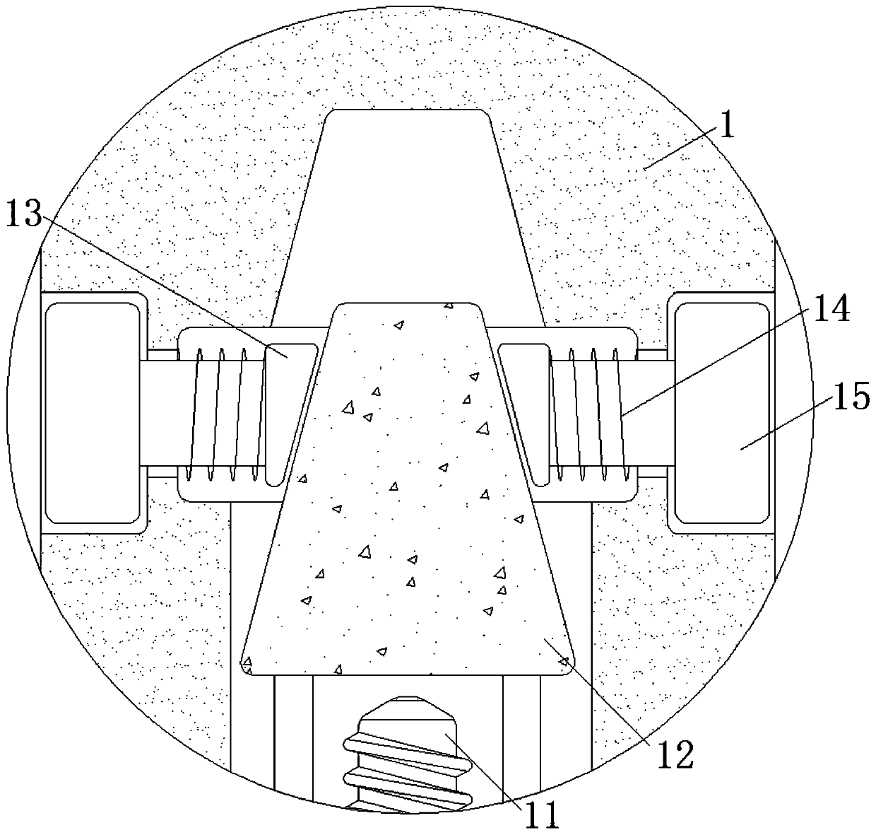 Galvanized steel pipe special clamp capable of realizing simultaneous internal and external clamping