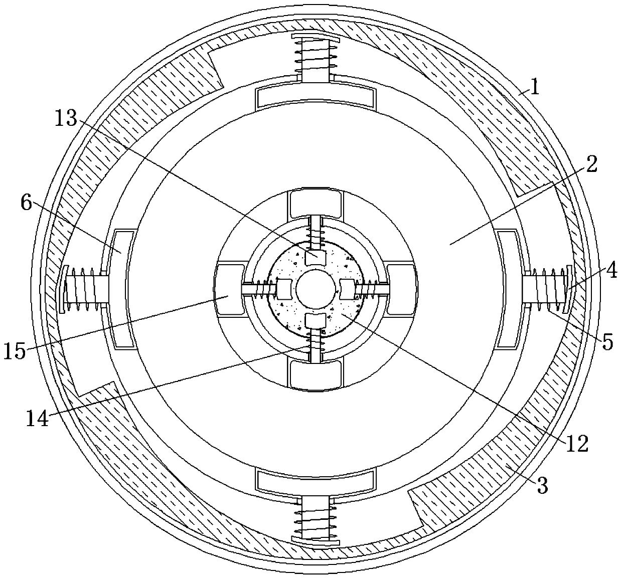 Galvanized steel pipe special clamp capable of realizing simultaneous internal and external clamping