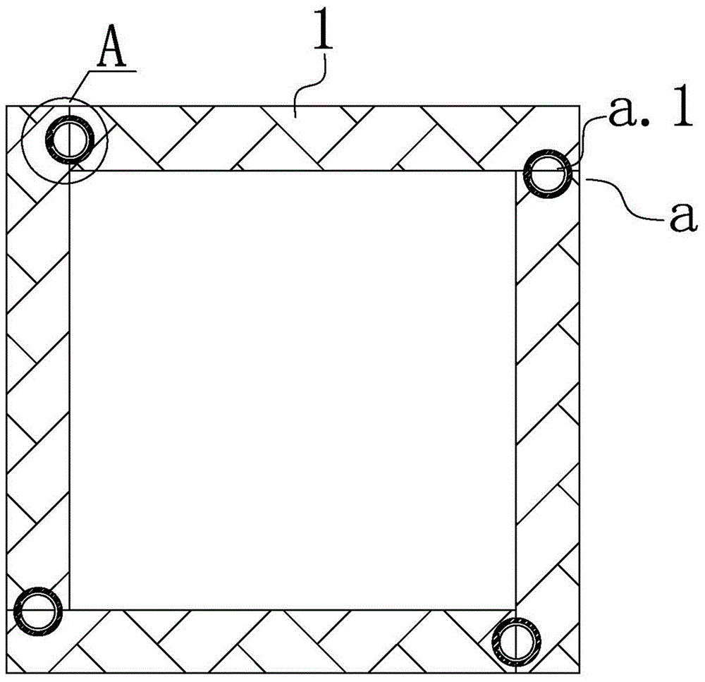 Floor outer frame fixing structure