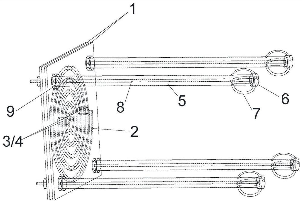 A freezing and anchoring combined freezing and cold plate and its method