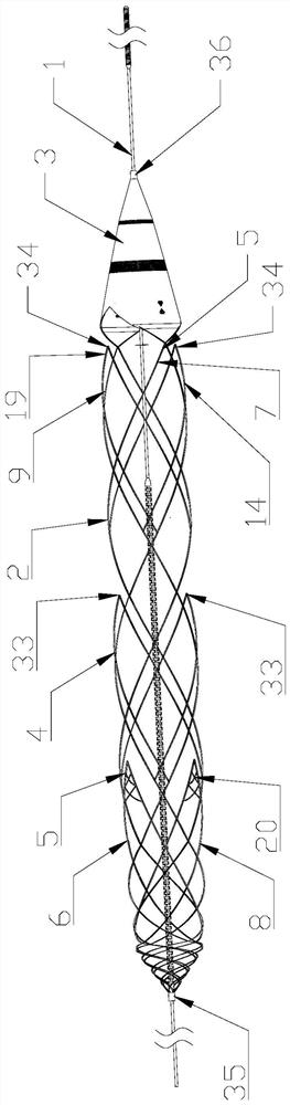 A thrombectomy bracket