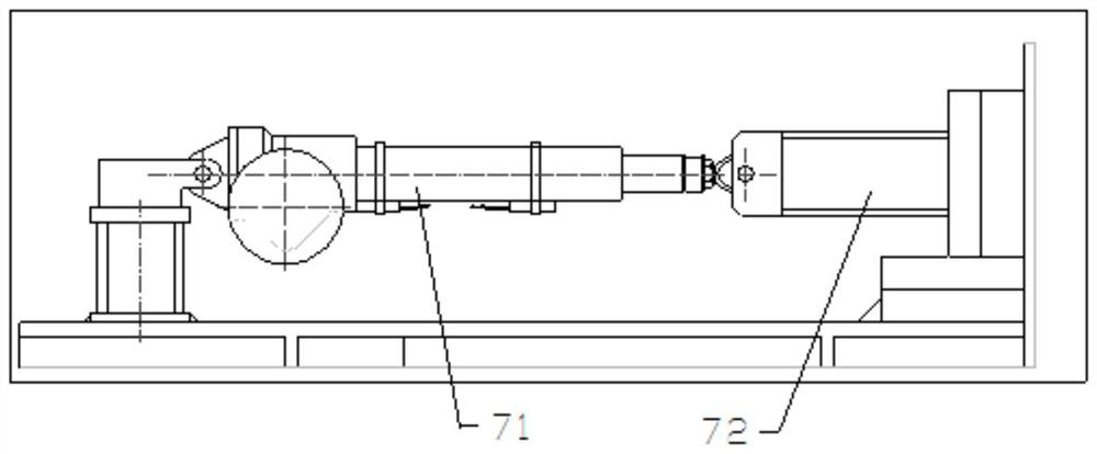 A test device for the first corner section of an automobile wind tunnel