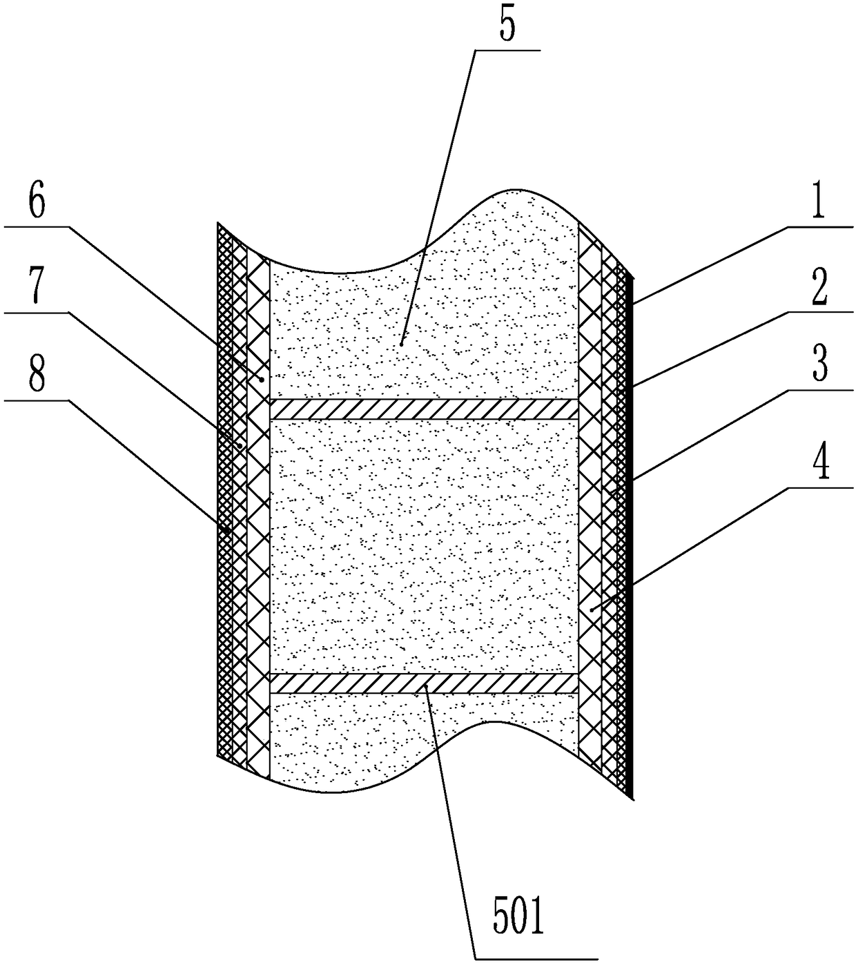 Ship-based radar radome and manufacturing method thereof