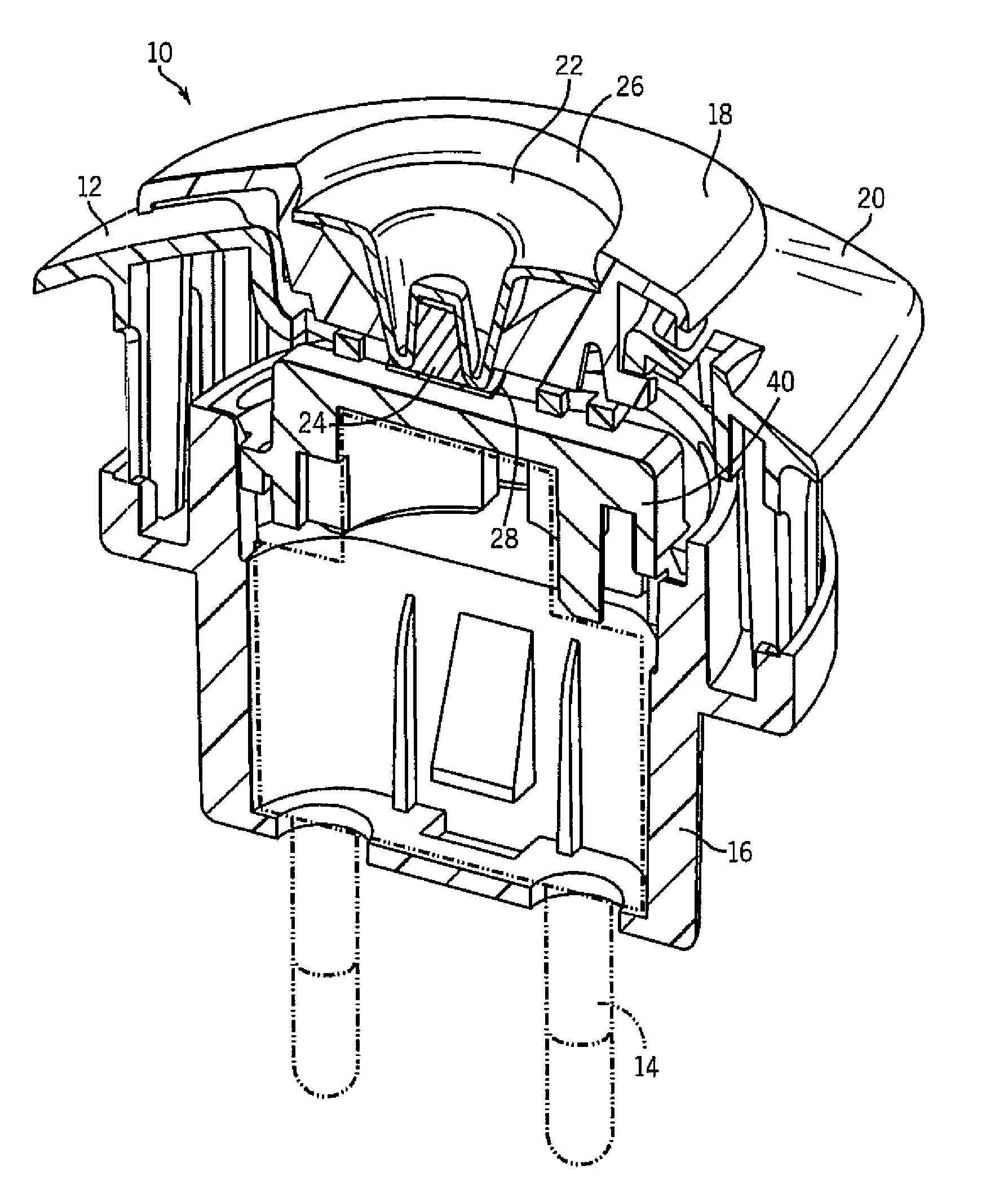 Air treatment device with reservoir refill