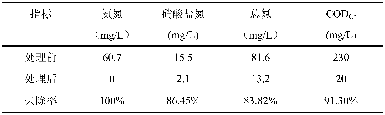 Efficient biological membrane synchronous nitrification and denitrification low-carbon sewage denitrification process