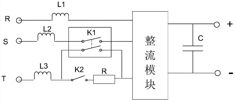 Soft start charging circuit and control method thereof