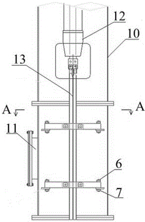 A transformer riser lead wire clamping device