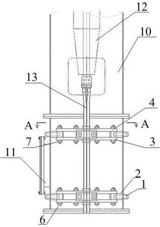 A transformer riser lead wire clamping device