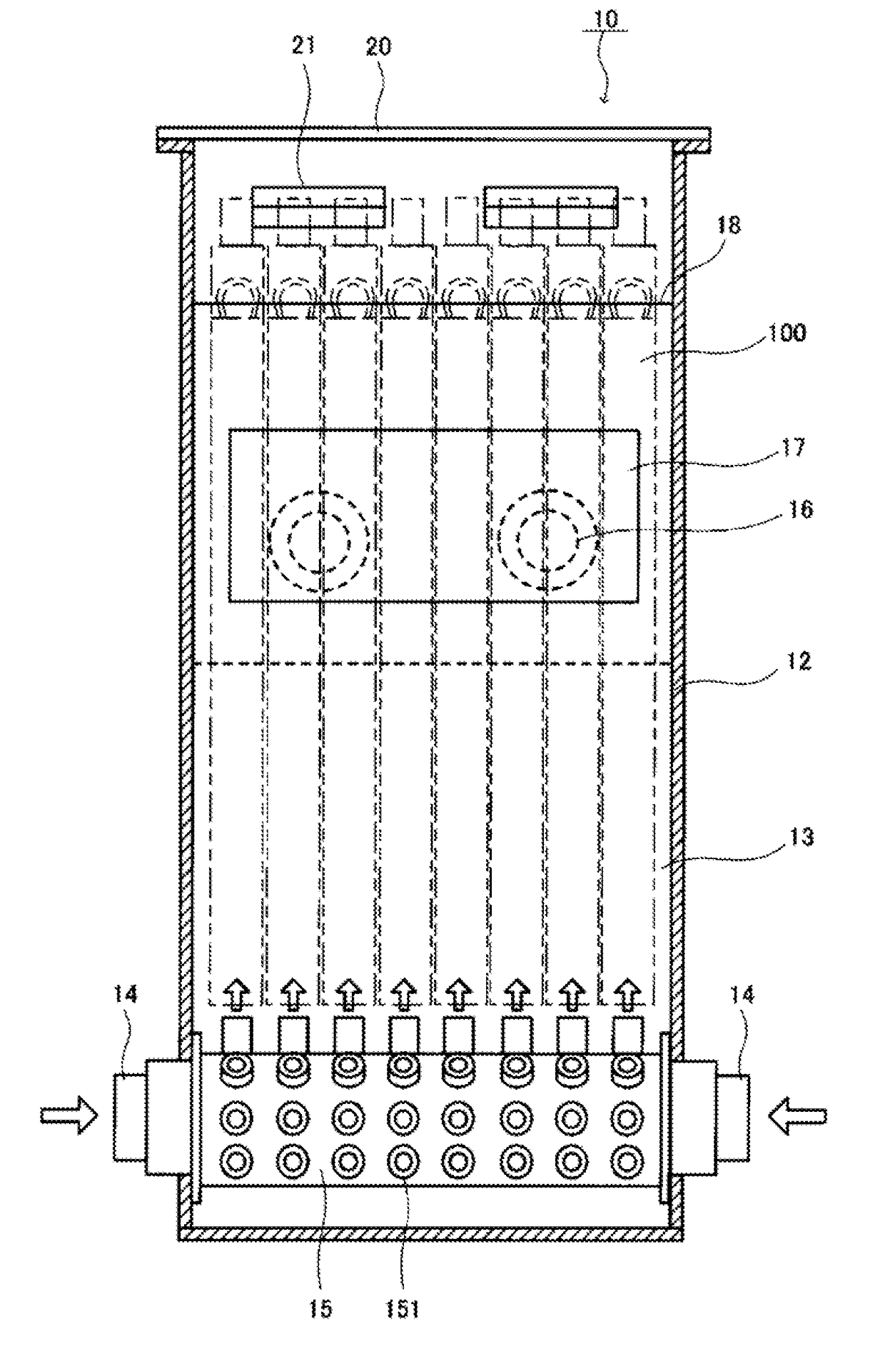 Cooling system and cooling method for electronic equipment
