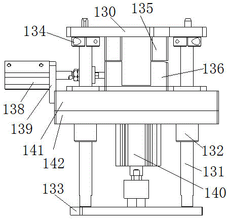 Upper top positioning mechanism of compressor front cover assembling machine