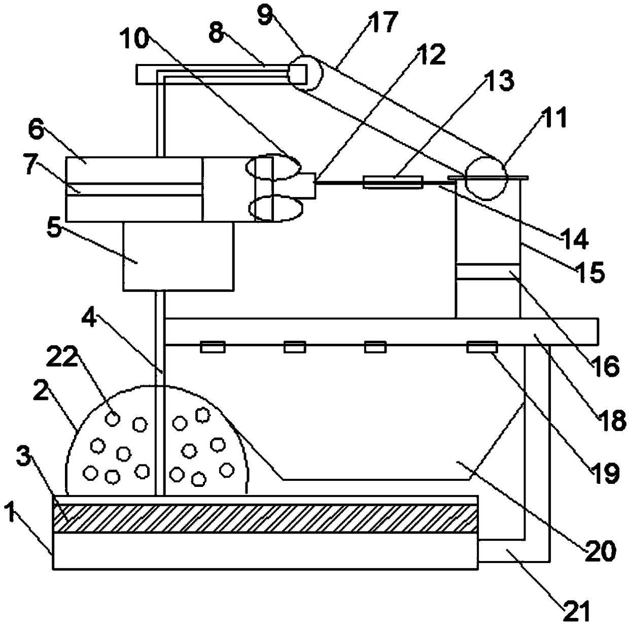 A coarse denier raw silk reeling machine