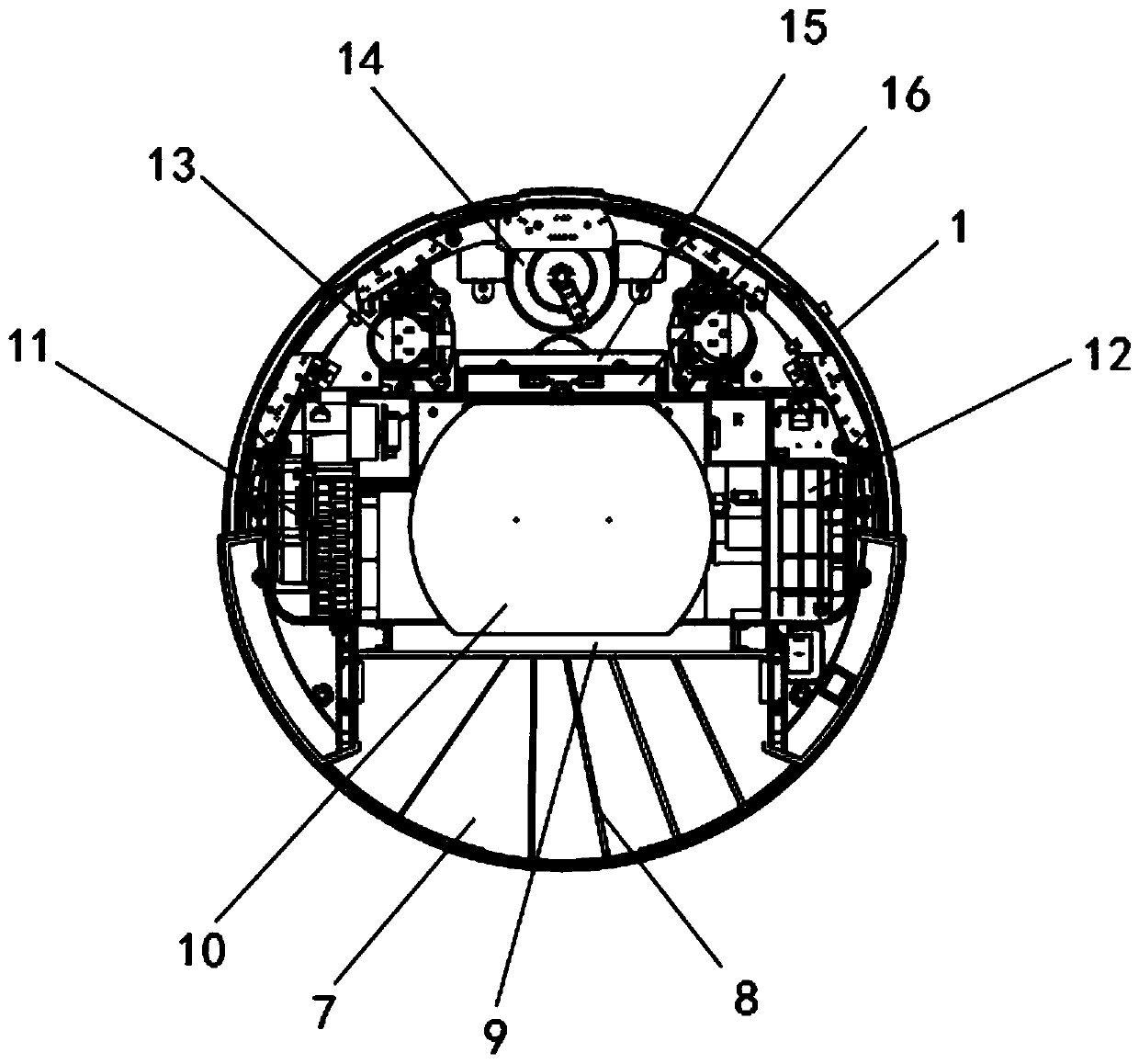 Waste recycling device of waste plastic recycling system