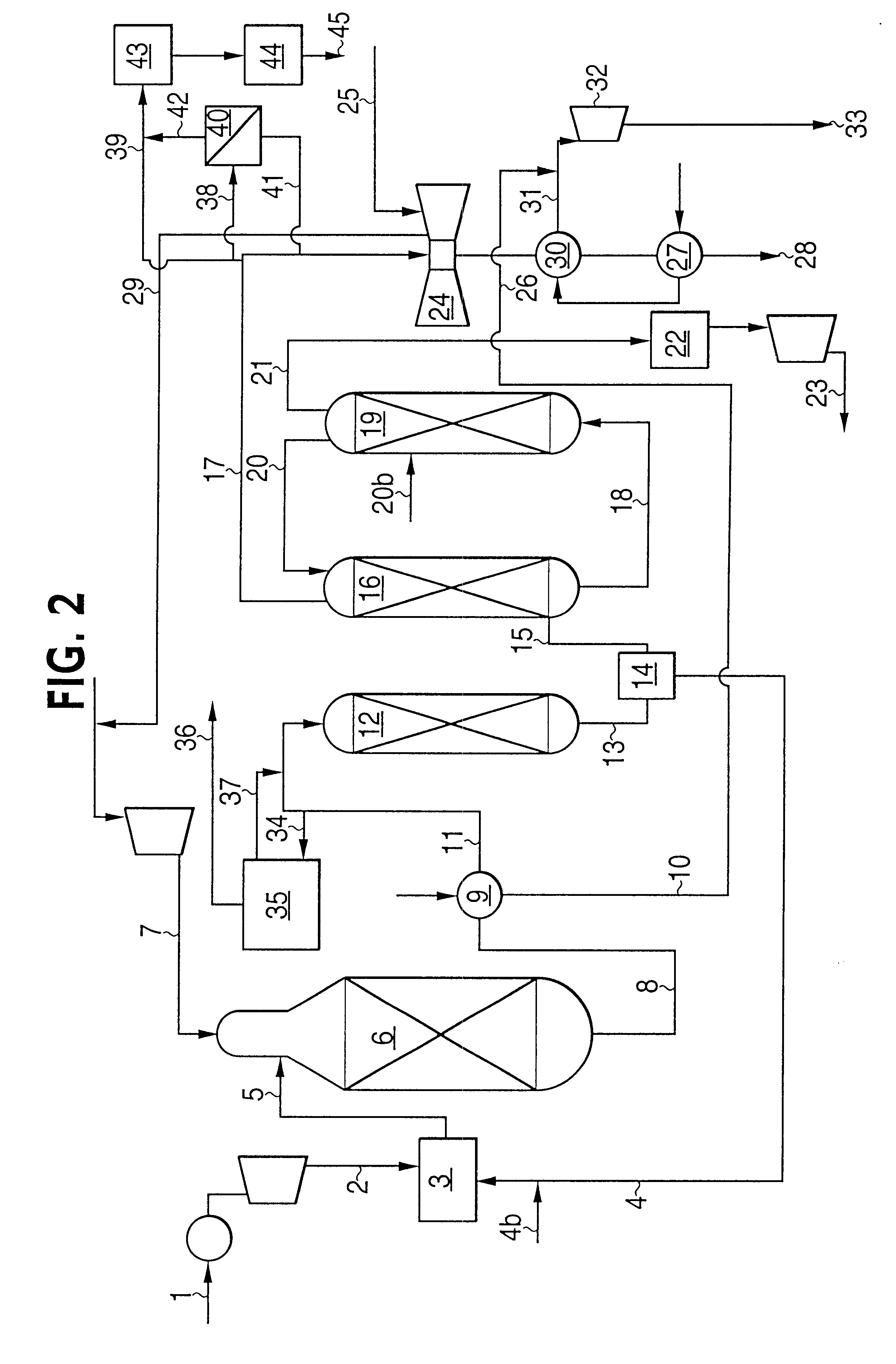 Process for generating electric energy, steam and carbon dioxide from hydrocarbon feedstock