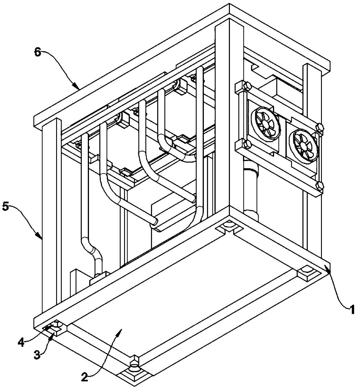 High-efficiency heat dissipation device for PCB case