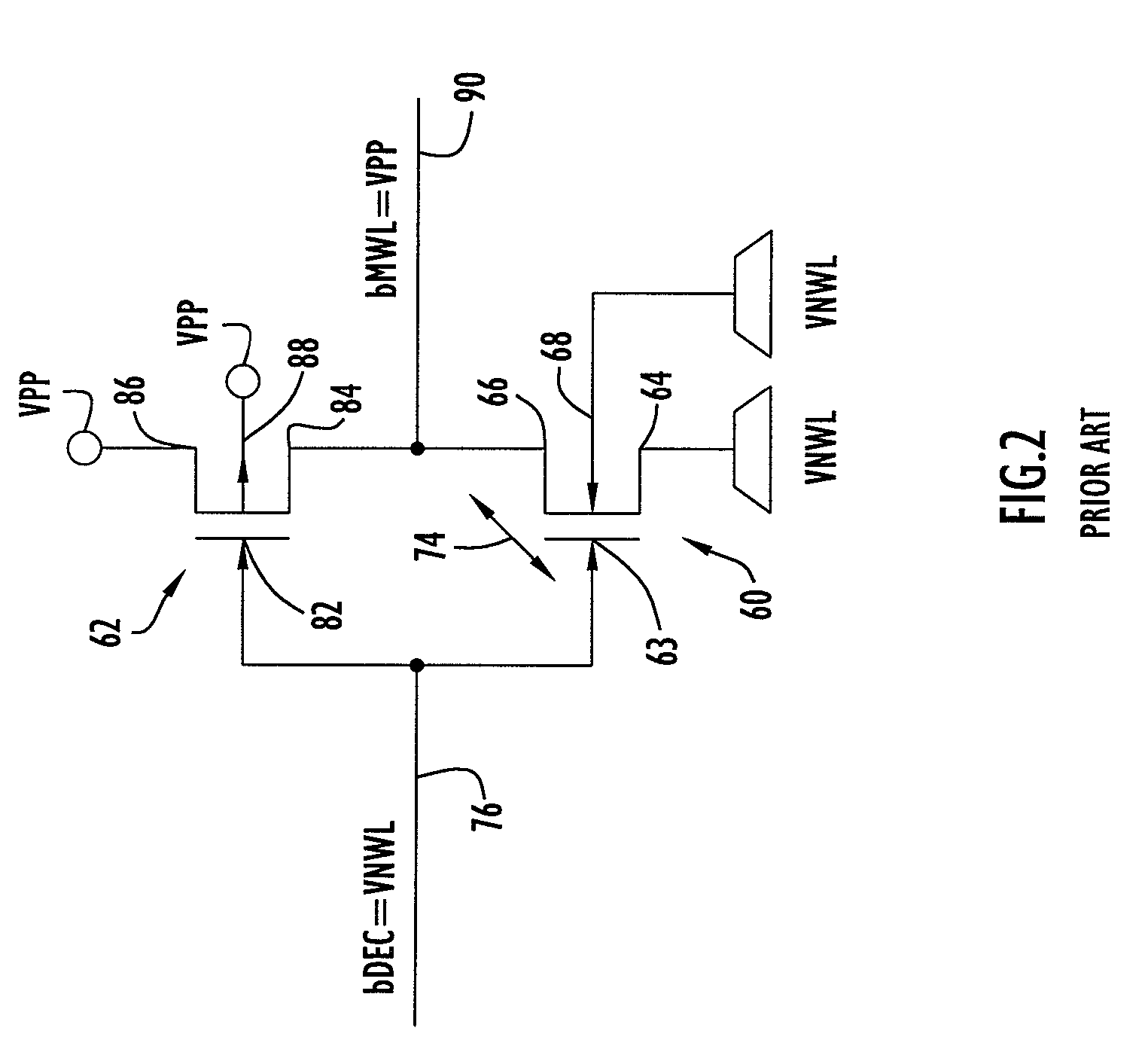 Circuit and method for suppressing gate induced drain leakage