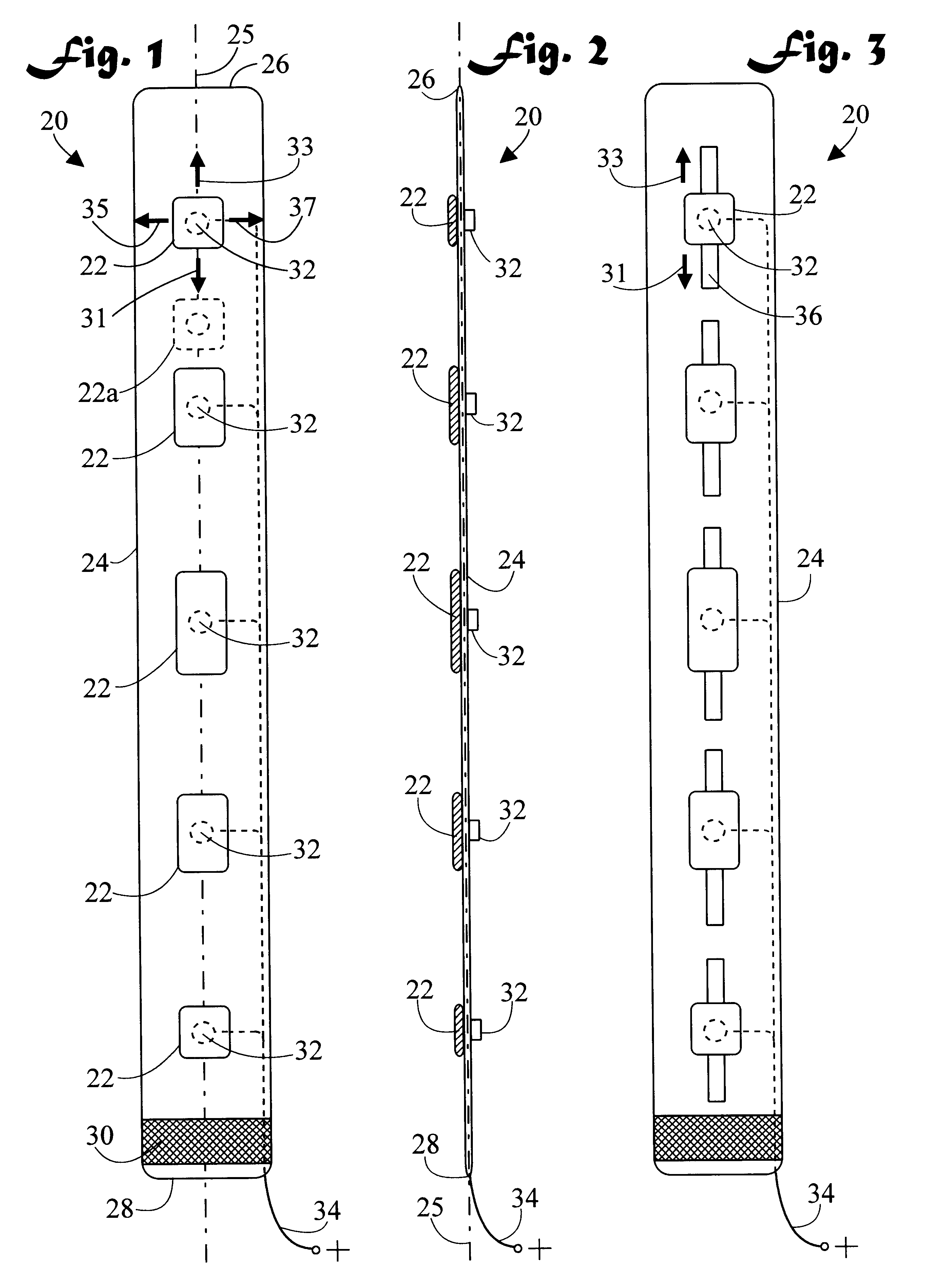 Device for administrating electro-muscle stimulation and method of use