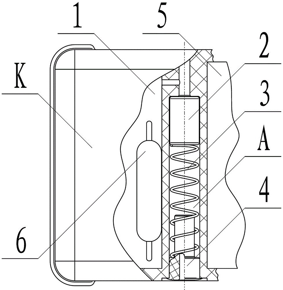 Tire burst detection method and cavity type tire burst sensor