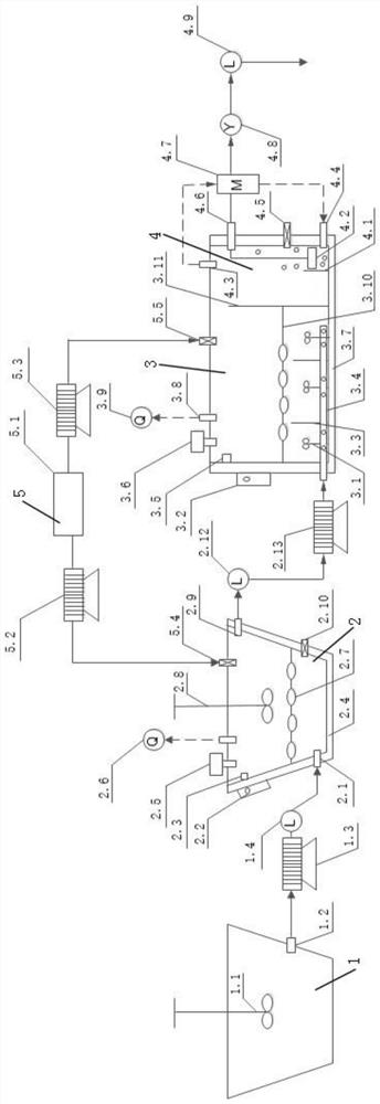 MBR (Membrane Bioreactor) bio-flow separation two-phase up-flow anaerobic digestion reactor