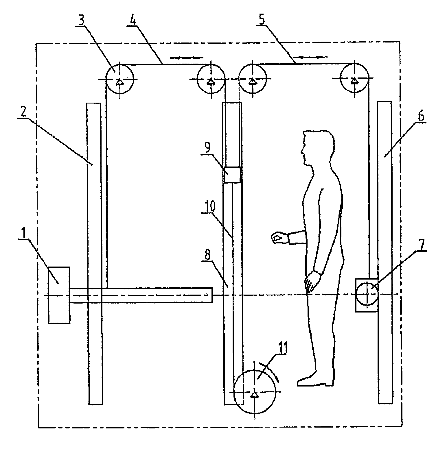 Radiation device for human body inspection
