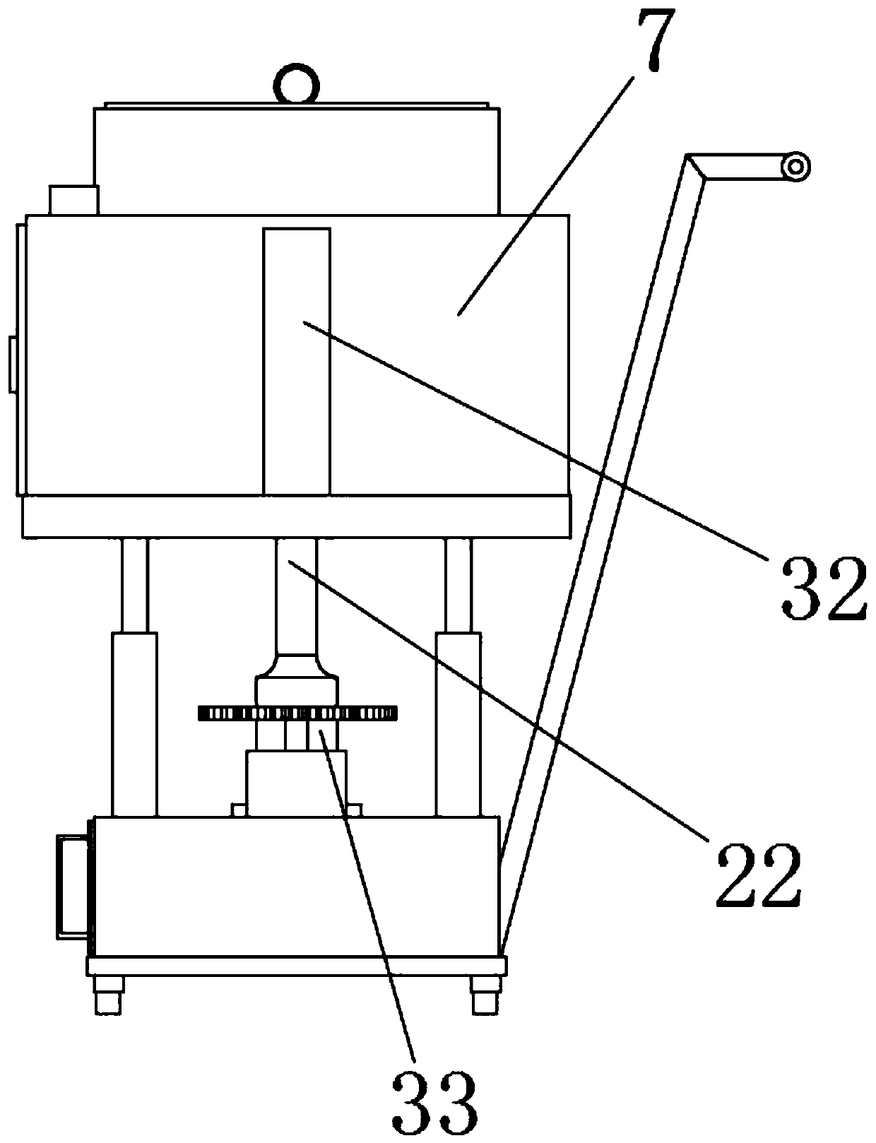 Conical flask sealing device with sterilizing function