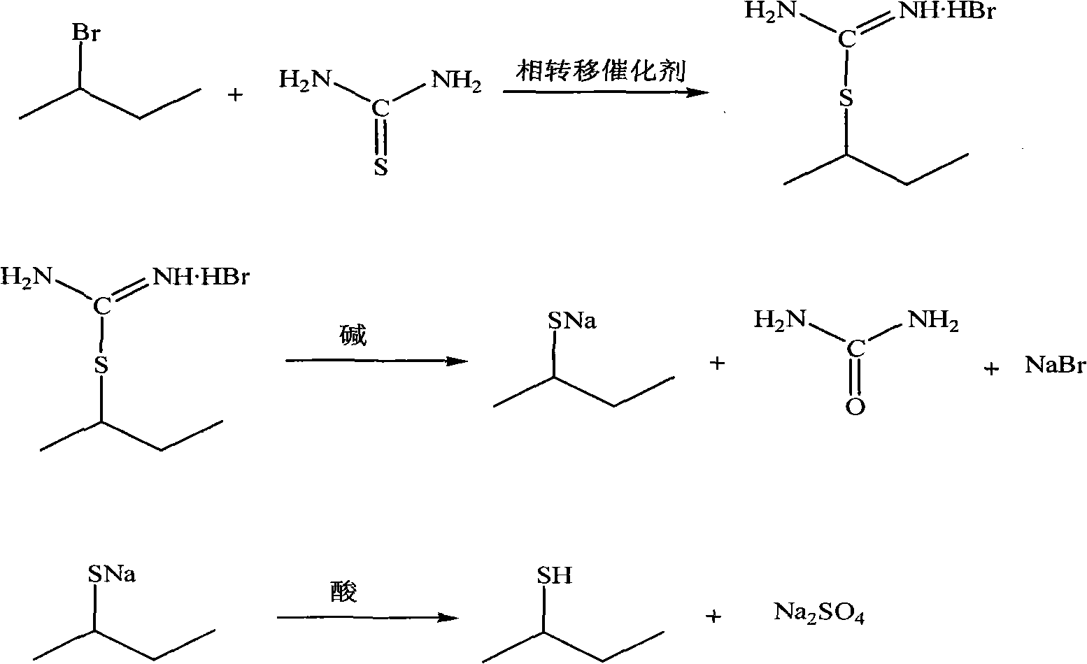 Synthesis method of sec-butyl mercaptan