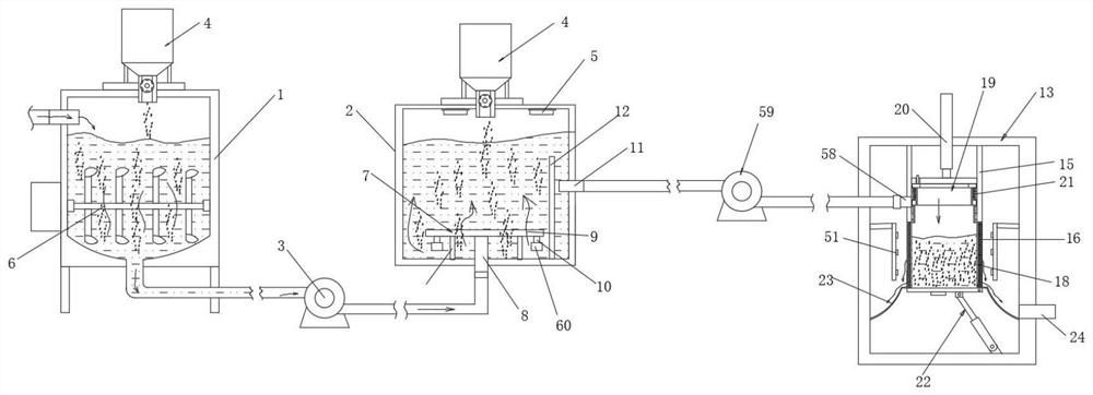 A kind of coal washing wastewater treatment and reuse device