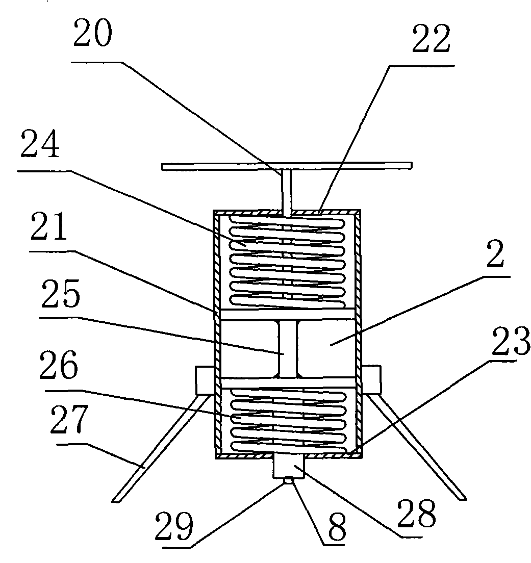 Device for detecting cavity beneath structural panel by instantaneous impulsion method and detection method thereof