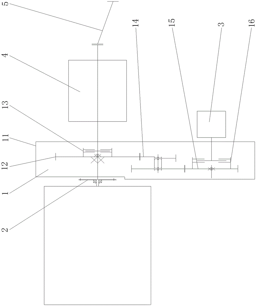 Power generation method of power generation box with gear speed increase