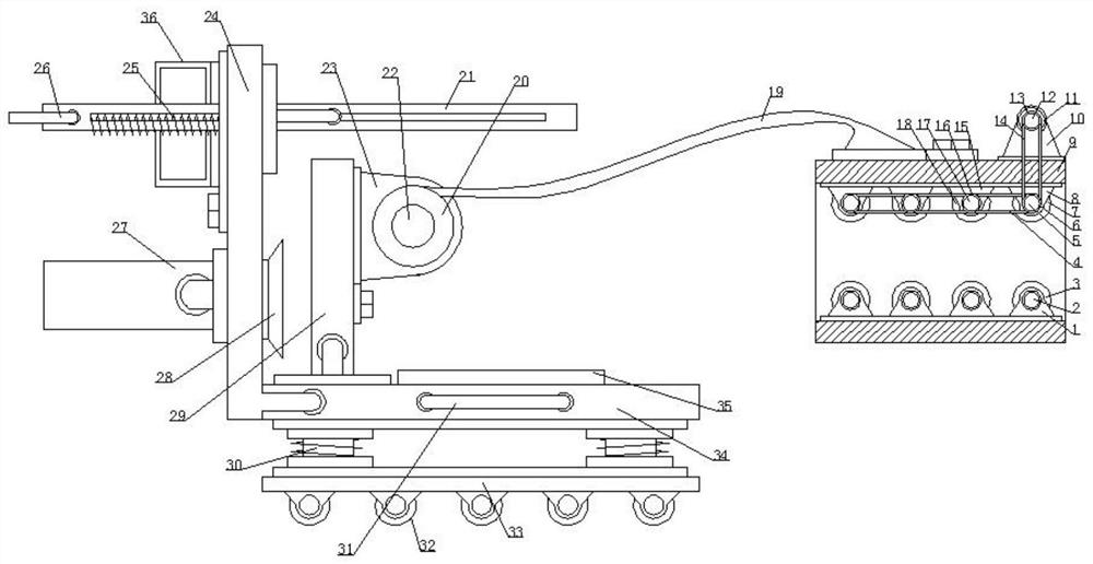 Steel pipe transportation device