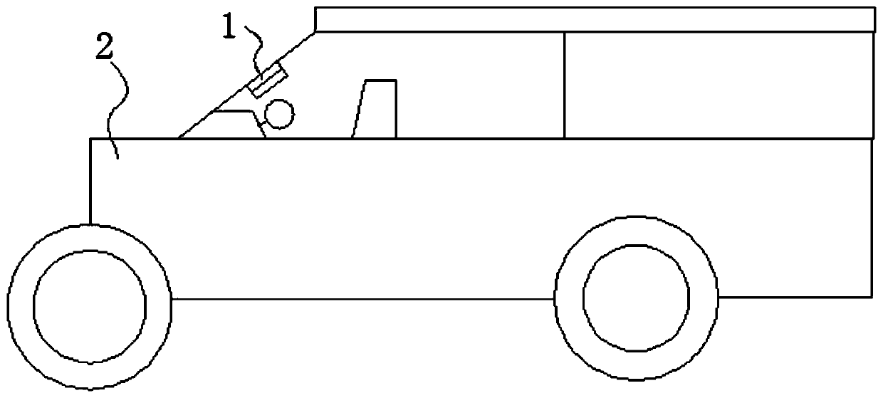 Foldable vehicle-mounted display device and automobile