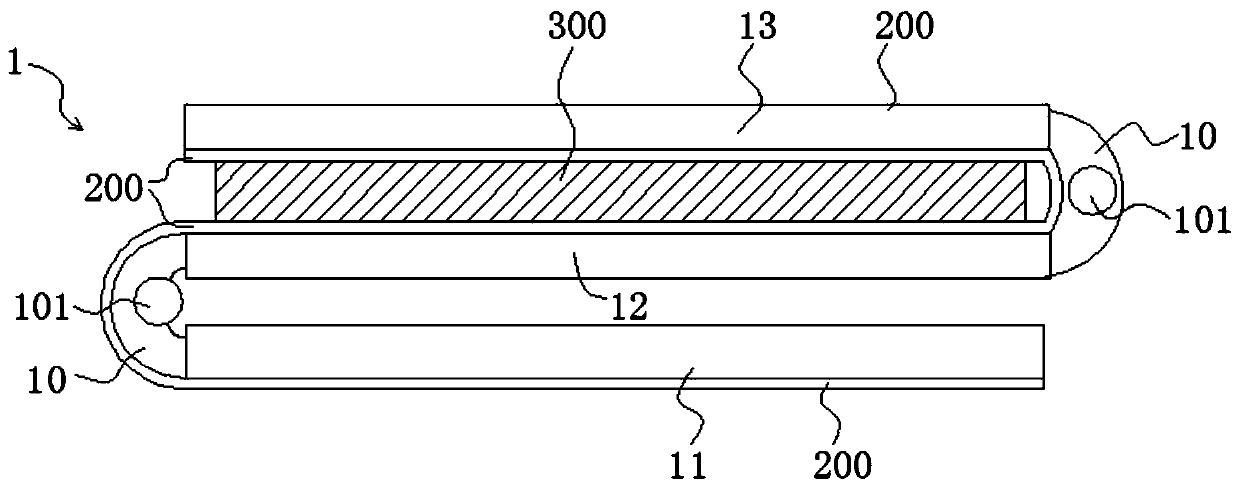 Foldable vehicle-mounted display device and automobile