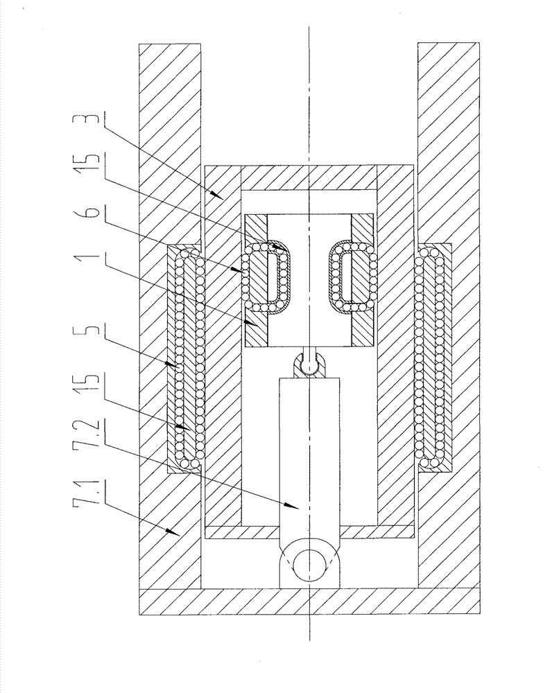 Piston rolling friction or suspension friction method and anti-abrasion piston device implementing method