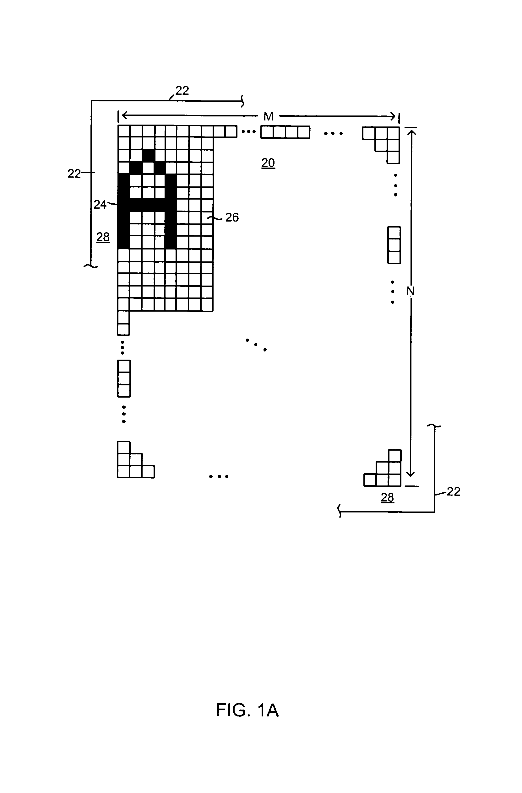 Controllable pixel border for a negative mode passive matrix display device