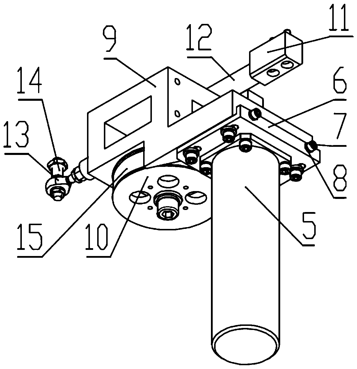 A friction rod transmission device