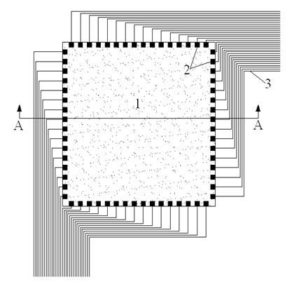 Surface deformation distribution test sensing element