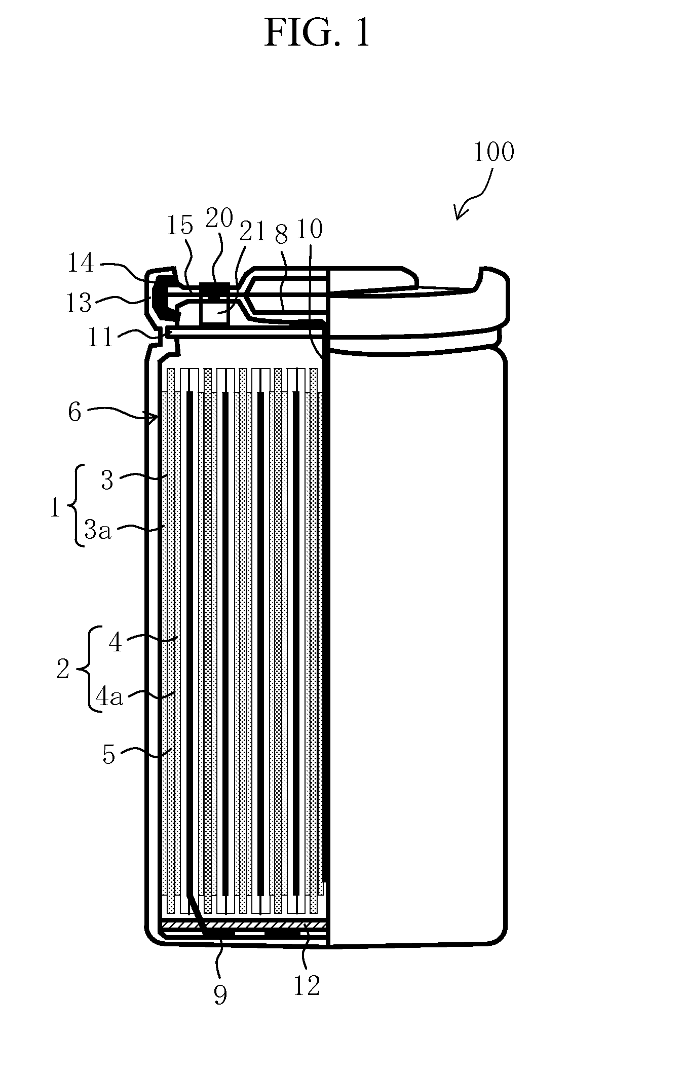 Lithium-ion battery and method for regenerating the same