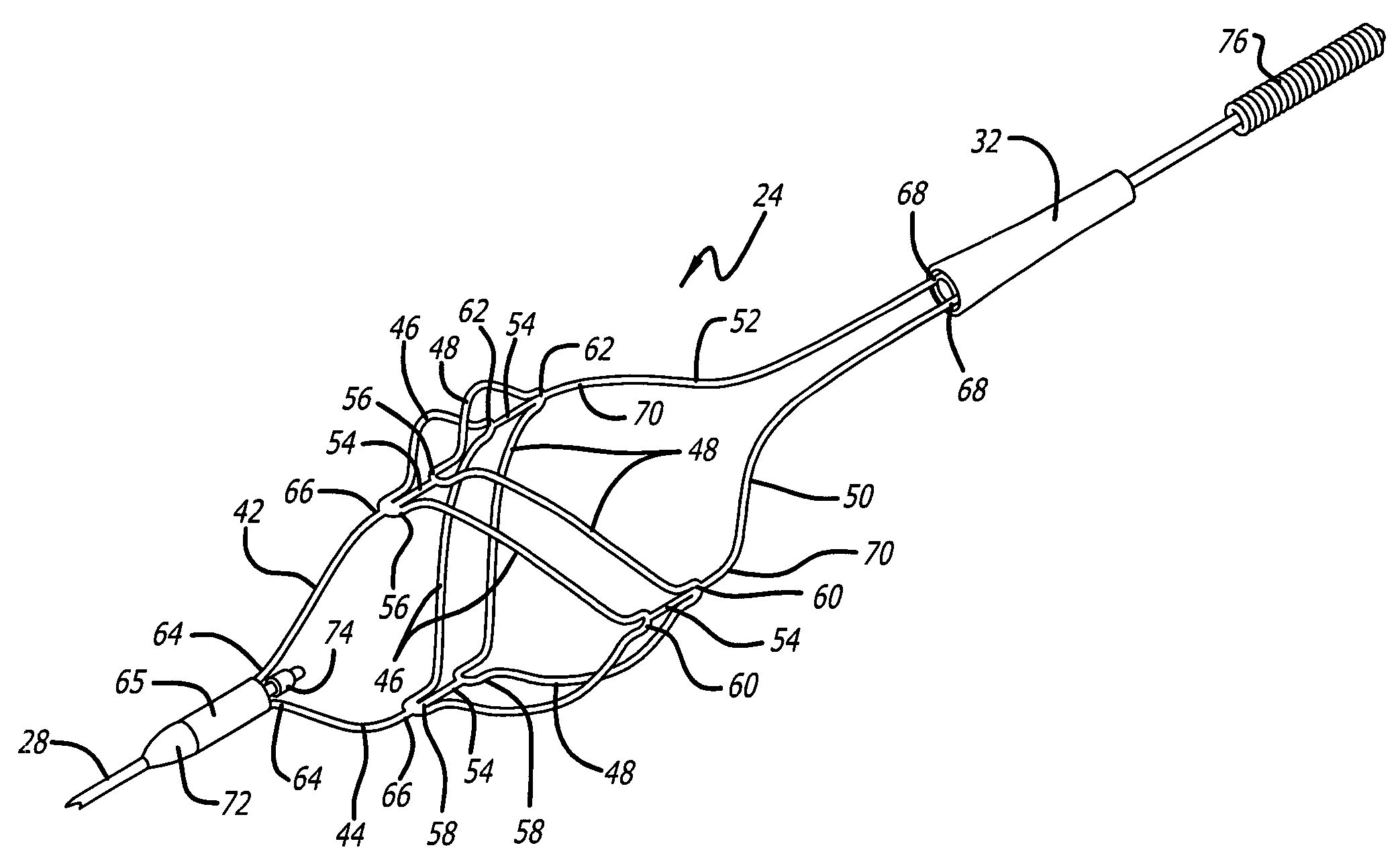 Flexible and conformable embolic filtering devices